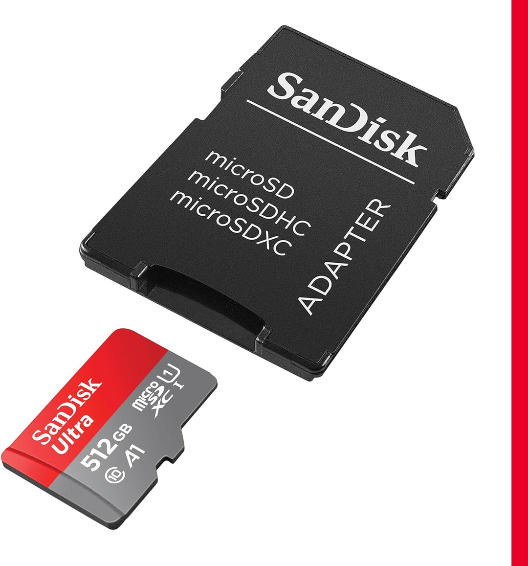 SanDisk Ultra Android microSDXC UHS-I Speicherkarte 512 GB + Adapter (Für Smartphones und Tablets, A
