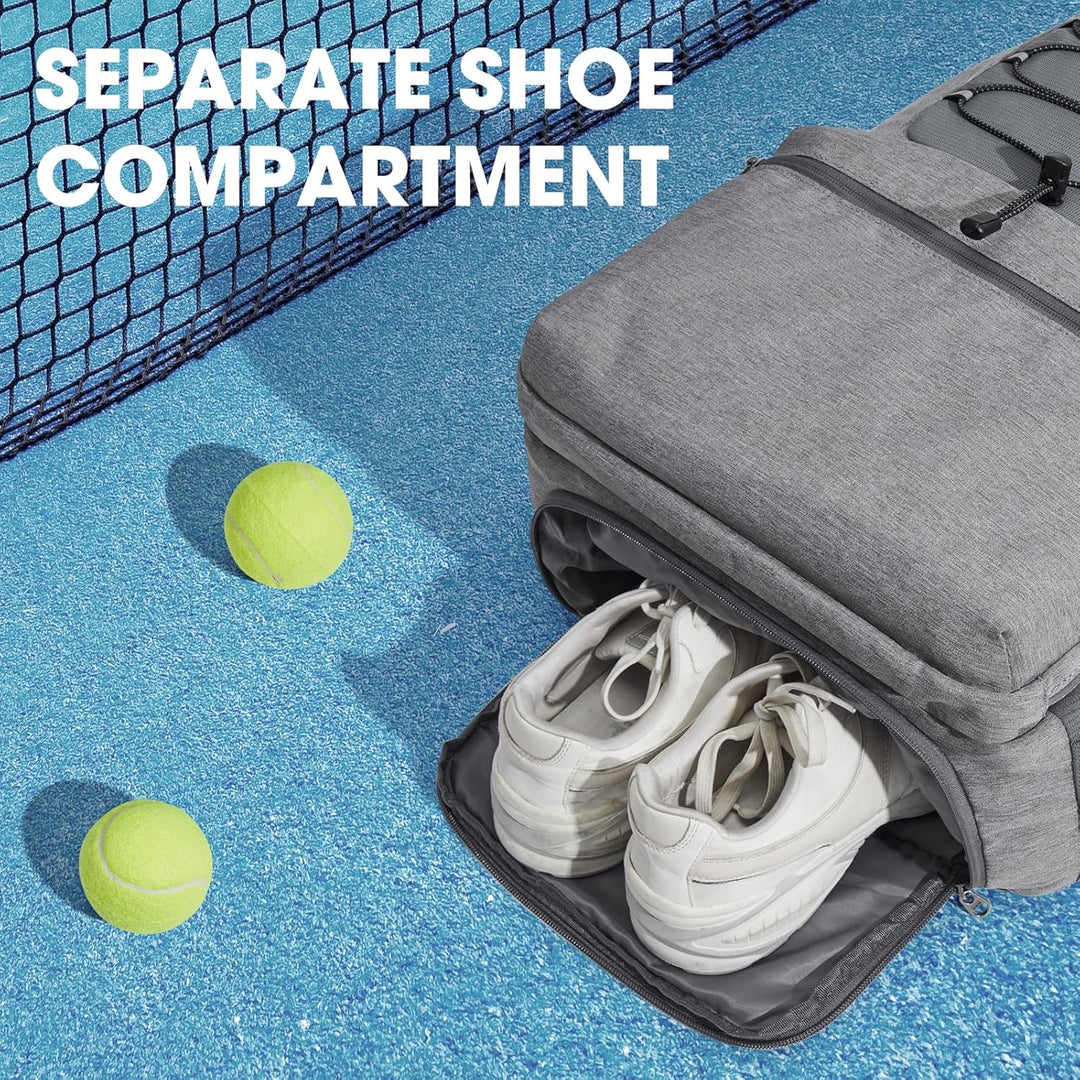 G4Free Tennistasche, Tennisrucksack für Damen und Herren, grosse Pickleball-Tasche, hält 4 Schläger