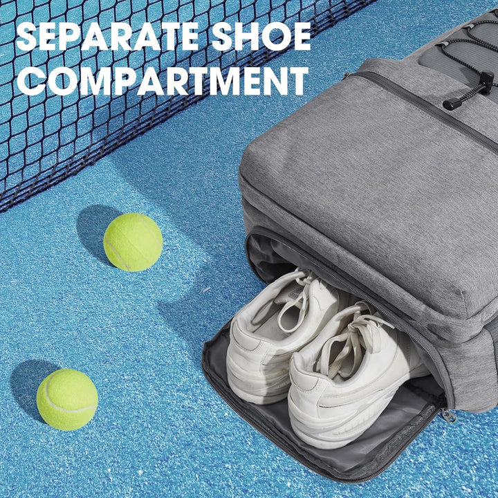 G4Free Tennistasche, Tennisrucksack für Damen und Herren, grosse Pickleball-Tasche, hält 4 Schläger