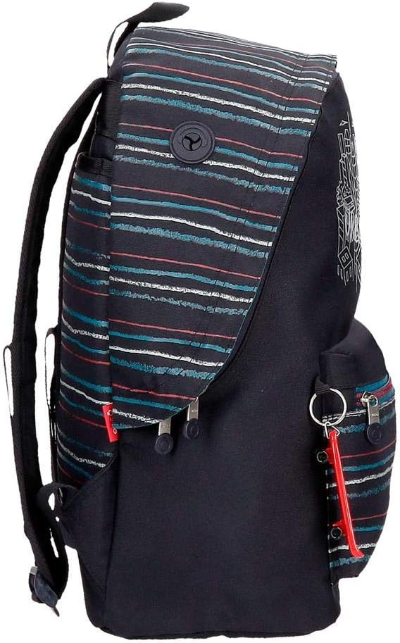 Enso Wall Ride Laptop-Rucksack an Trolley anpassbar Schwarz 32x44x17 cms Polyester 15,6" 22.78L Anpa