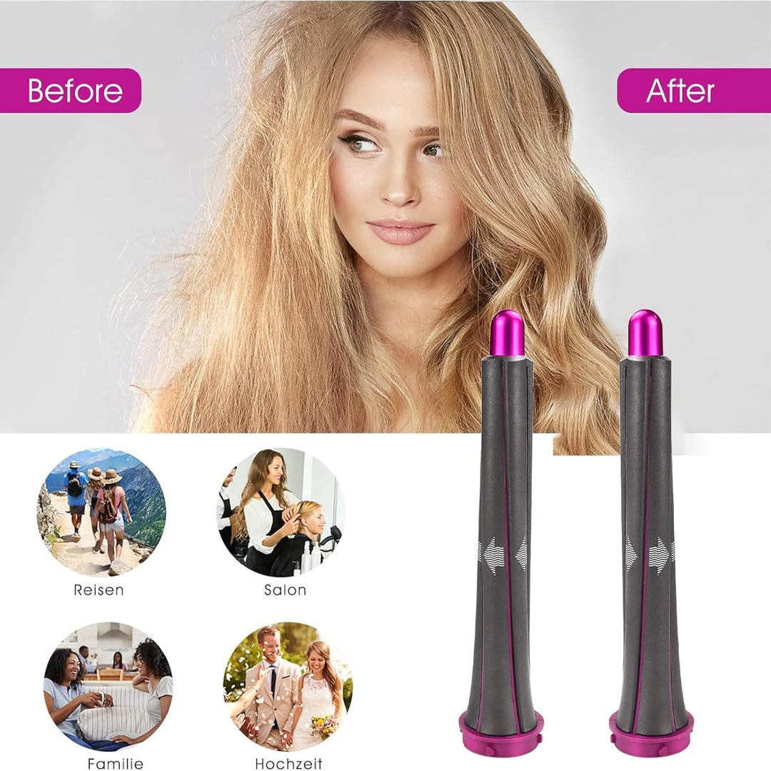 Dxyue 1 Paar 20 mm lange Lockenwickel-Aufsätze für Dyson Airwrap Styler, Lockenfässer Befestigungste