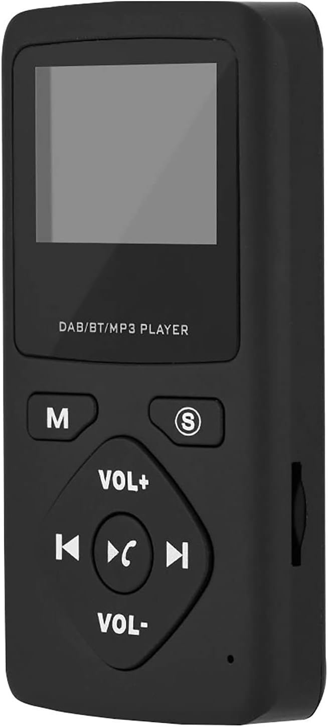 Elprico Tragbares Radio -Radio, DAB DAB+ Taschenradio mit LCD-Bildschirm, Bluetooth-MP3-Player mit K