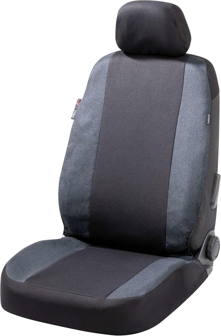 Walser Auto Sitzbezug Lowback, Universalsitzbezug für Fahrer- oder Beifahrersitz, Autoschonbezug Uni