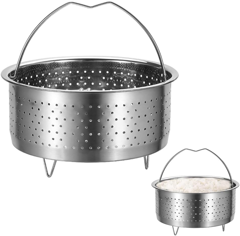 HAMON Dampfeinsatz für Topf 20 cm, Edelstahl Dampfgarer Dampfeinsatz Topfteiler Gemüseeinsatz Topf S