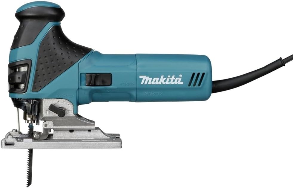 Makita 4351FCTJ Pendelhubstichsäge mit LED, Petrol, 135 mm, Petrol
