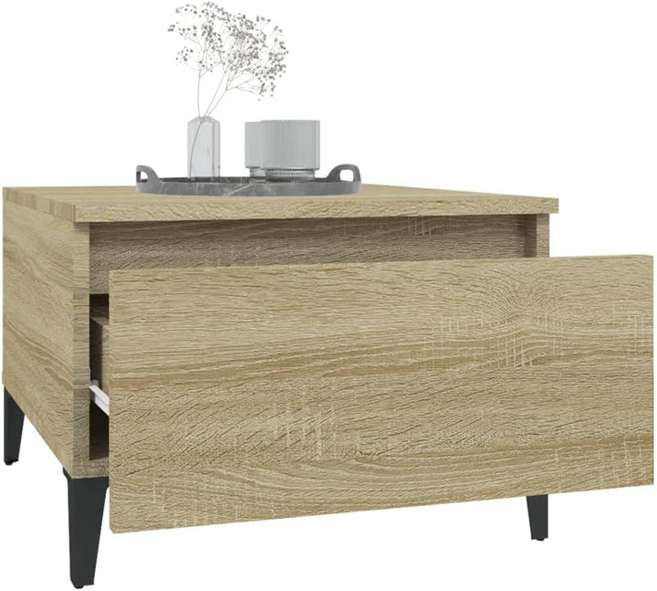 FIRBNUS Beistelltisch Sonoma-Eiche Beistelltisch Couch Beistelltisch Schmal Beistelltisch Holz Beist