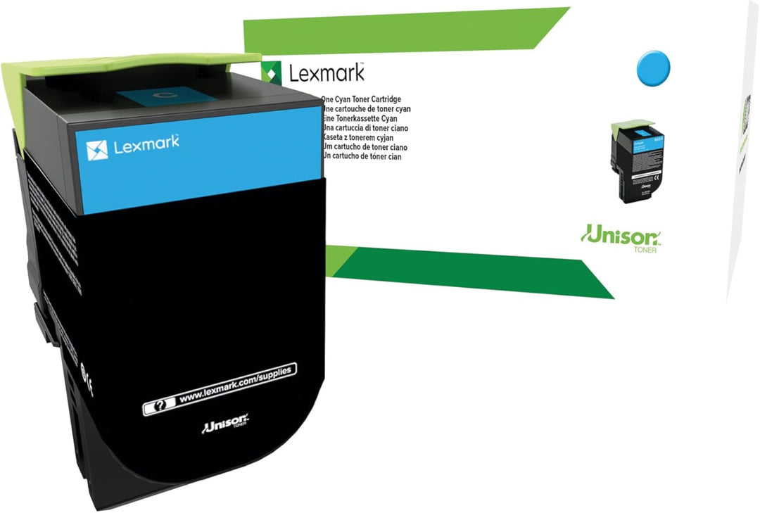 Lexmark 70C2HC0 High Capacity Return Program Toner Cartridge, Cyan