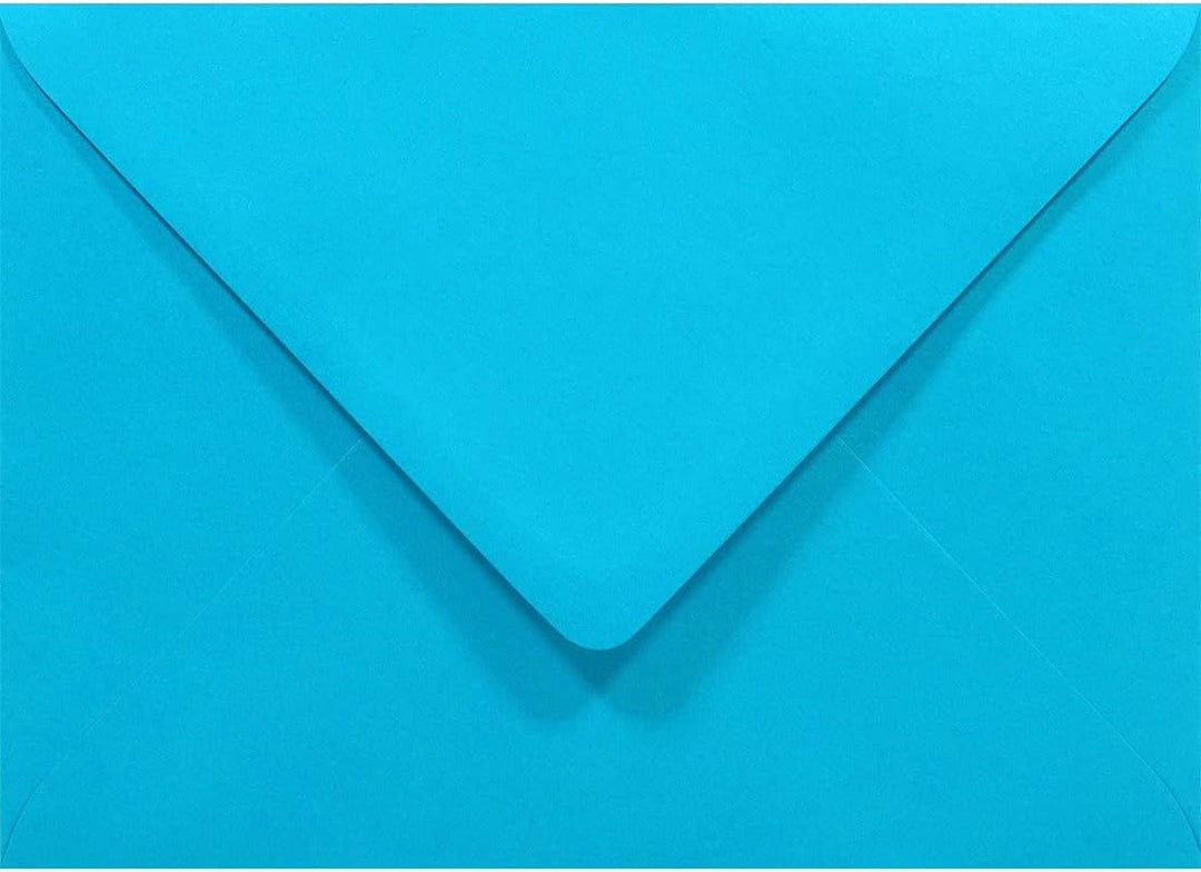 Netuno 1000 Briefumschläge Blau DIN B6 125x 175 mm 80g Rainbow bunte Umschläge ohne Fenster für Hoch