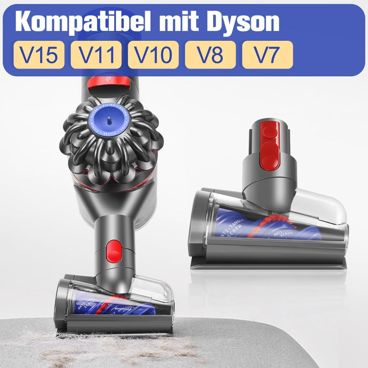MOPEI Haardüse Mini Elektrobürste Kompatibel mit Dyson V15 V11 V10 V8 V7 zur Reinigung von Haustierb
