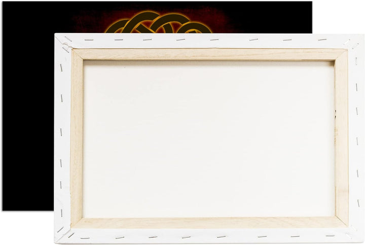 deyoli Keltisches Kreismuster Format: 80x60 als Leinwandbild, Motiv fertig gerahmt auf Echtholzrahme