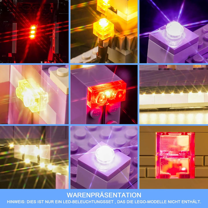 LocoLee Licht Kompatibel mit Lego Der Enderdrache und das Endschiff, Nur Lichter Set - Kein Modell,