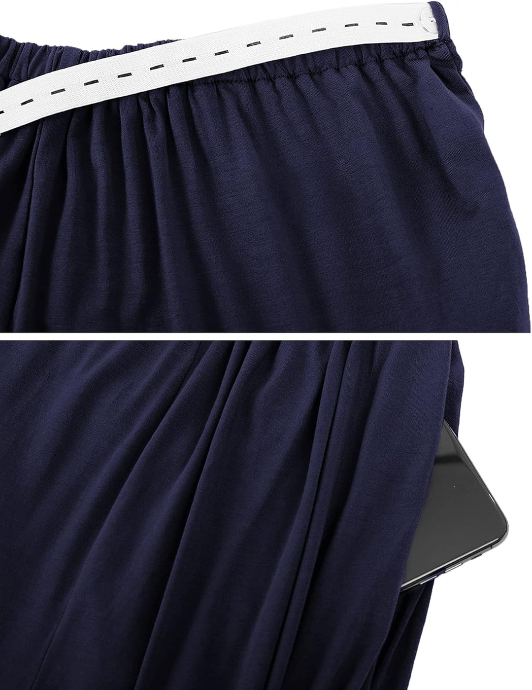 Litherday Stillpyjama Lang Umstandspyjama Langarm Zweifarbiger Baumwolle Stillzeit Nachtwäsche Still