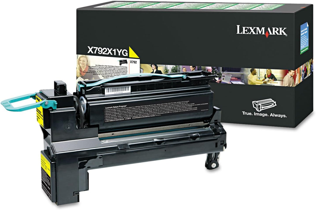 Lexmark X792X1YG X792 Tonerkartusche extra Höhekapazität 1er-Pack Return Program, 20.000 Seiten, gel