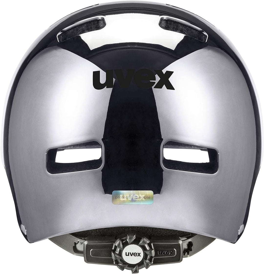 uvex hlmt 5 bike pro chrome - robuster City-Helm für Damen und Herren - individuelle Grössenanpassun