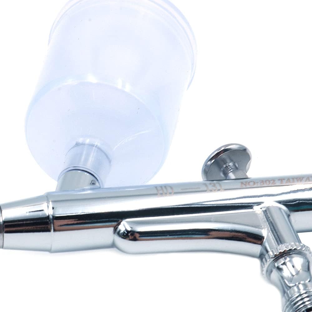ANCLLO Airbrush-Set mit verschiedenen Bechern, 0,3 mm, für Make-up, Modellbau und Bastelarbeiten