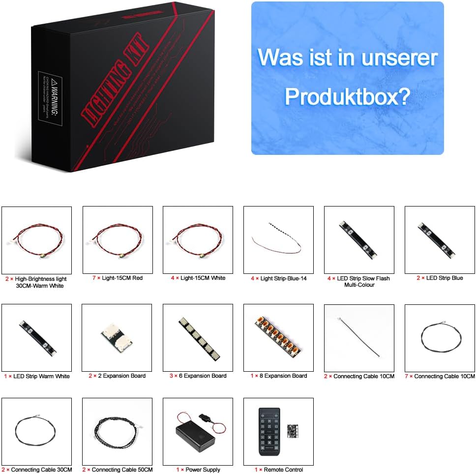 LocoLee Licht Set Kompatibel mit Lego McLaren P1 Sonderanfertigung Fernbedienung Version, Nur Lichte