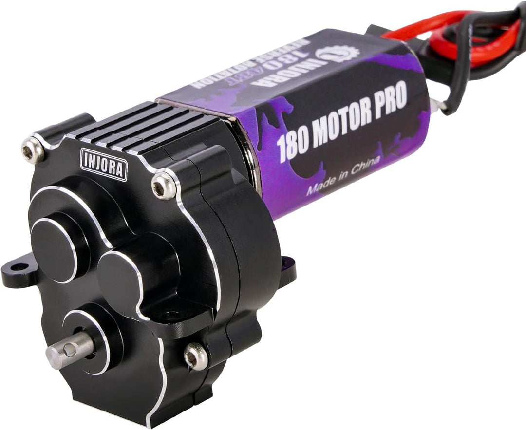 INJORA 180 Pro 48T Motor und Getriebe Getriebemit Low Range Stahl Ausrüstung für 1/18 TRX4M Upgrade