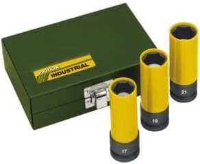 Proxxon Steckschlüsselsatz Impact, 3-teilig, stabile Steckschlüsselaufsätze zum Gebrauch mit Drucklu