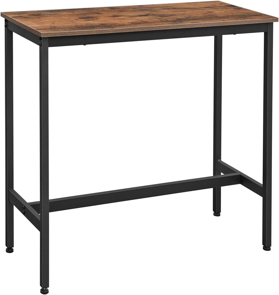 VASAGLE Bartisch, Küchentisch, Küchentresen, rechteckiger Stehtisch, stabiles Metallgestell, 100 x 4