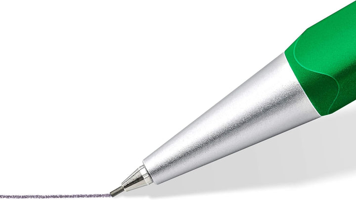 STAEDTLER TRX 766TRX5 07ST Drehbleistift (ergonomische Dreikantform, matte samtweiche Aluminium-Ober
