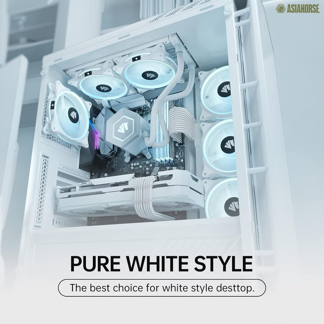 AsiaHorse PC Sleeved Cable Kit for GPU/CPU, 18AWG PSU Cable Extension, Power Supply Cable Extensions