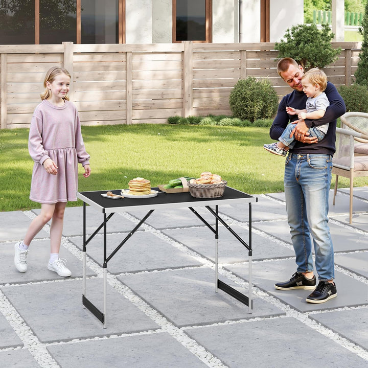 WOLTU® Campingtisch Klapptisch Gartentisch Arbeitstisch Balkontisch höhenverstellbar Aluminium Stahl