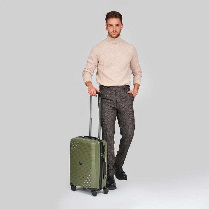 REDOLZ Hartschalen Kabinen-Koffer | Kleiner Trolley 38 x 20 x 55 cm aus hochwertigem, leichtem Polyp