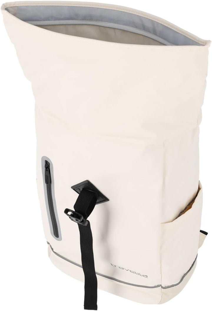 Travelite Unisex Basics Roll-up Rucksack Casual (1er Pack), Beige
