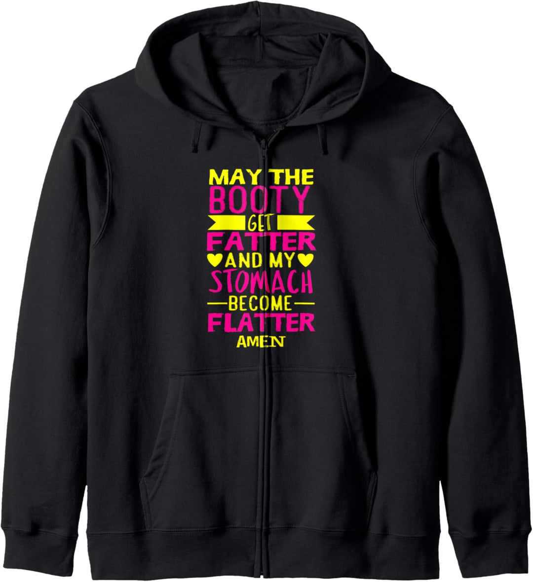 Beute Get Magen Fatter Flatter Lustige Fitness Workout Kapuzenjacke