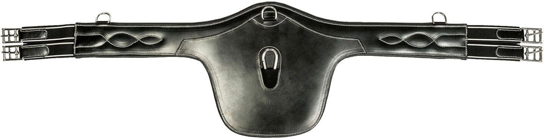 HKM 4057052007521 Sattelgurt Mit Brustschutz -Soft-9100 Schwarz150 schwarz 150, schwarz 150