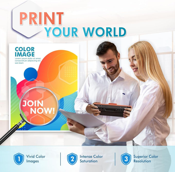 inkalfa 410X 410A CF410X Kompatibel für HP 410X 410A CF410A Multipack Color Laserjet Pro MFP M477fdw