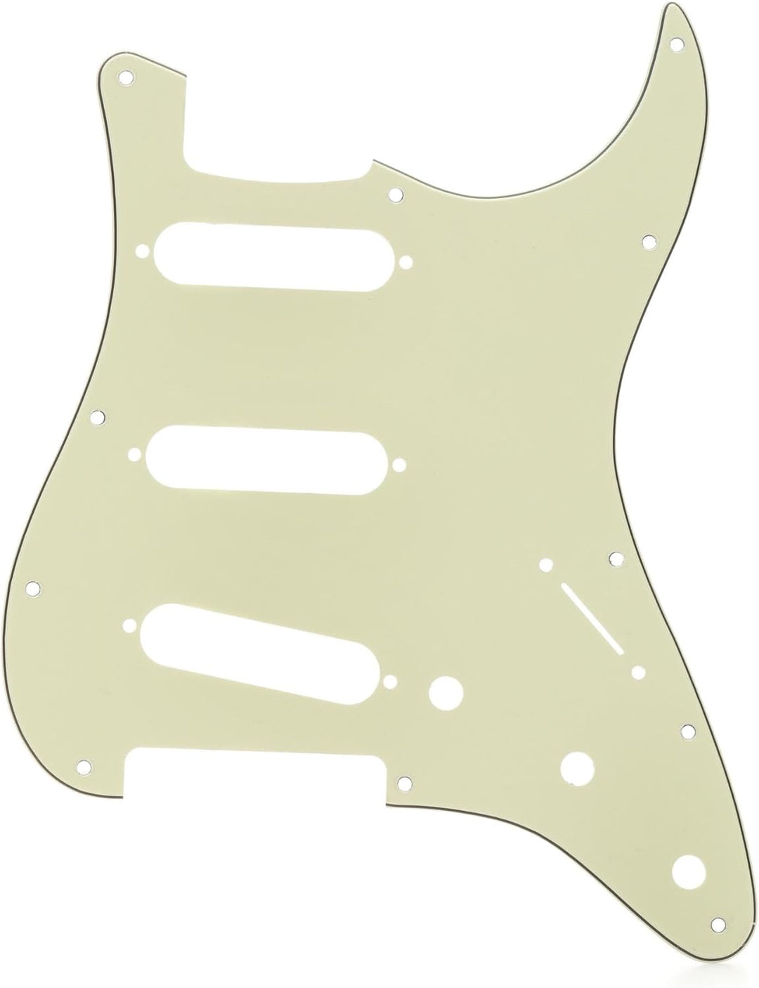 Fender Pickguard, Stratocaster® S/S/S, 11-Loch-Halterung, mintgrün, MG/B/MG, 3-lagig Einzelbett, Ein