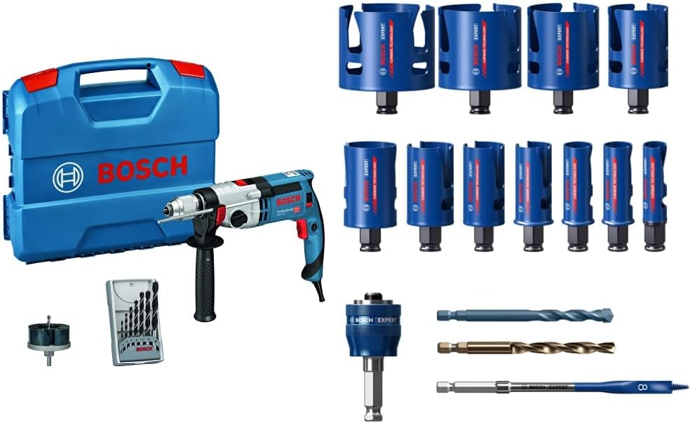 Bosch Professional Schlagbohrmaschine GSB 24-2 (max. Drehmoment: 40/14,5 Nm, inkl. Zubehörset, in L-