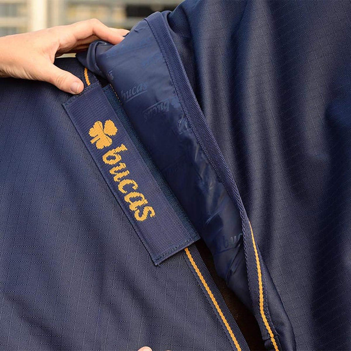 Bucas Irish Combi Neck, Navy Gold, Halsteil, S