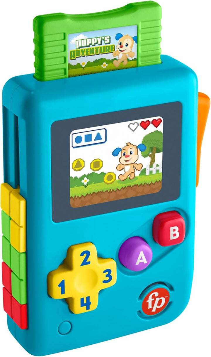 Fisher-Price Lernspielzeug Meine erste Spielkonsole, Lachen und Erwachen mit Musik und Lichtern für