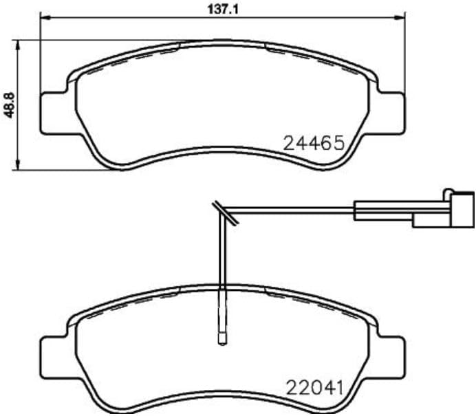 BREMBO P 61 125 Bremsbeläge