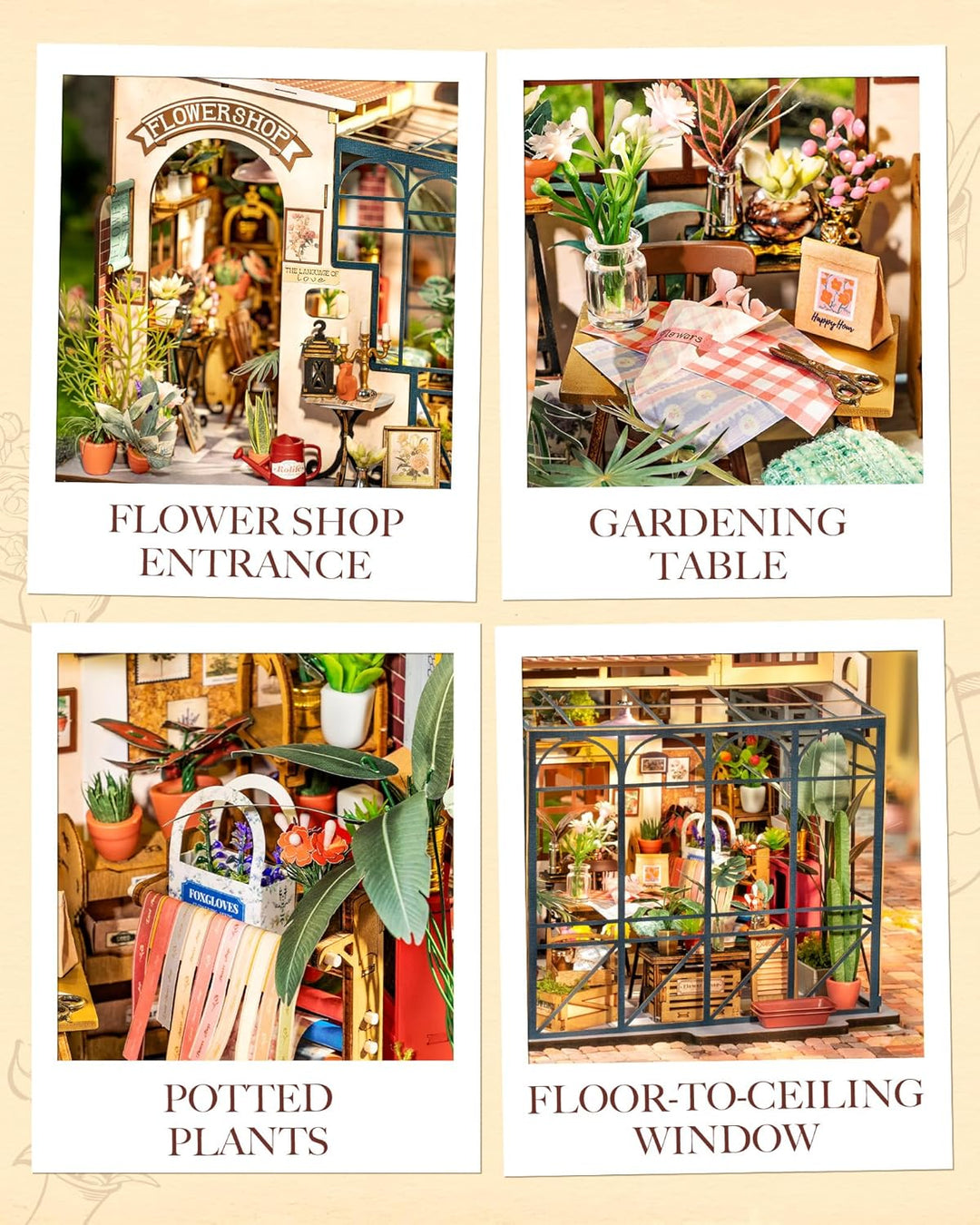 Rolife DIY Miniatur Haus Puppenhaus Kit HolzHaus Modell für Mädchen und Jungen Kinder 14+ Jahre Alt