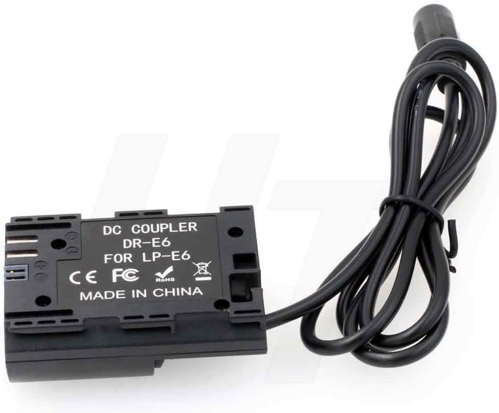 LP-E6 Dummy-Batterie Netzteil-Kit für SmallHD Canon EOS 5D 6D 7D