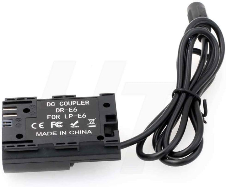 LP-E6 Dummy-Batterie Netzteil-Kit für SmallHD Canon EOS 5D 6D 7D