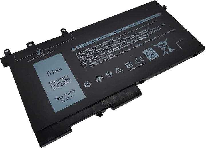 PUGASR 93FTF Laptop Akku Kompatibel mit Dell Latitude 5580 5590 5480 5490 5280 5288 5488 5491 5495 5