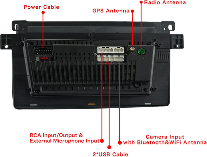 LEXXSON Android 10.1 Auto Radio Stereo 9 Zoll kapazitiver Touchscreen für BMW 3 Serie E46 323ci 325c
