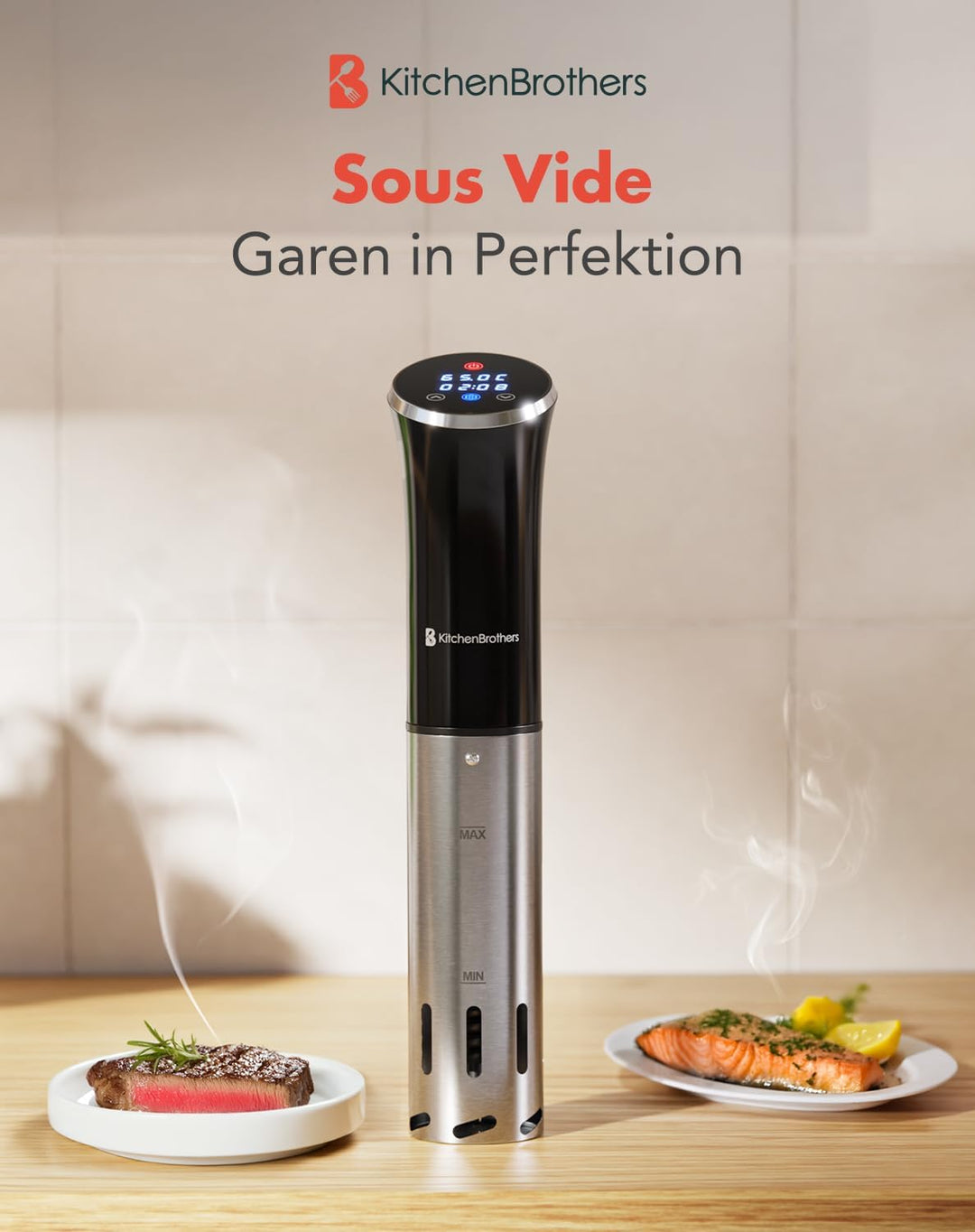 KitchenBrothers Sous Vide Stick Garer - Souvide Set - Souvidestab - Suvit Garer - Souvidestab - Sou