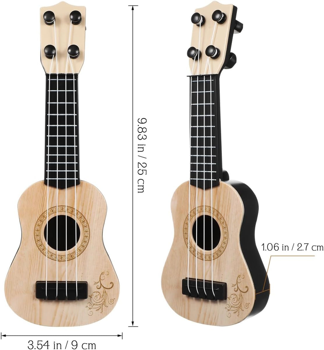 SAFIGLE Kindergitarre Musikspielzeug Ukulele Klassisches Instrument 4 Saiten Mini Kindergitarre Musi