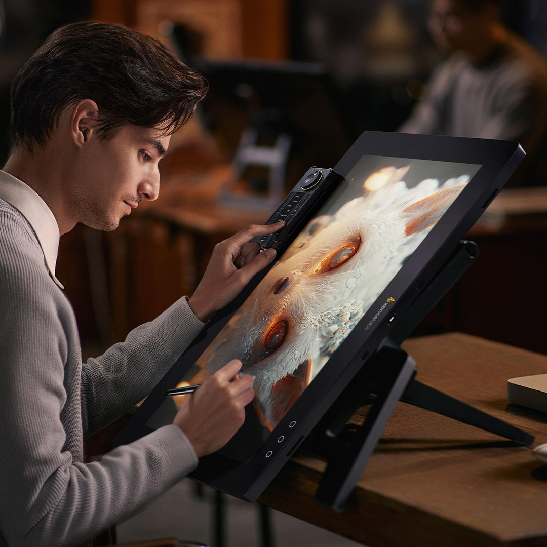 Xencelabs Pen Display 24 Grafiktablett 4K Professionelle 99% Adobe RGB Zeichenmonitor Zeichentablett