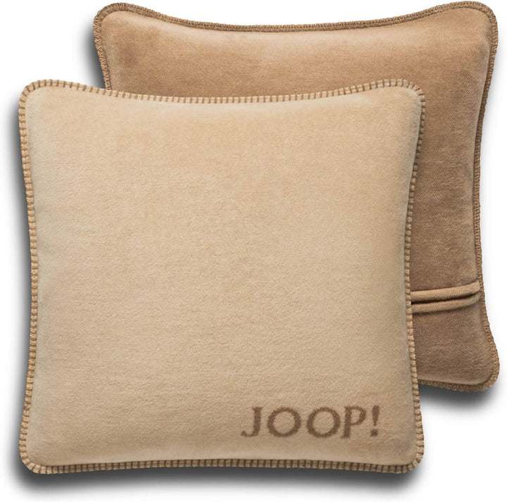Joop!, Kissenhülle Uni Doubleface Cashew-Macchia Baumwolle/Polyacryl, Masse: 50cm x 50cm, 739445 50