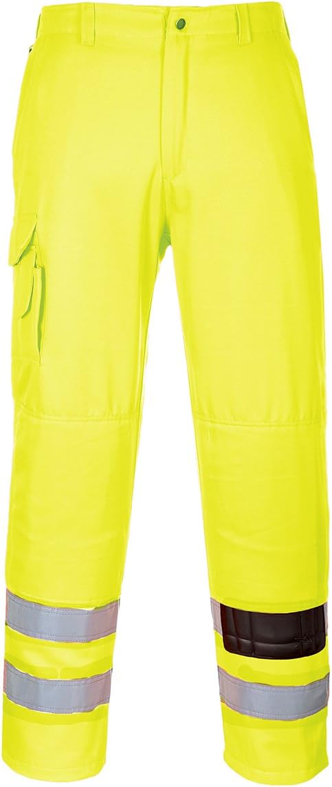 Portwest E046YERXXL Cargohose, hochsichtbar, Hosenlänge: Regulär, Gelb, Grösse XXL, XXL