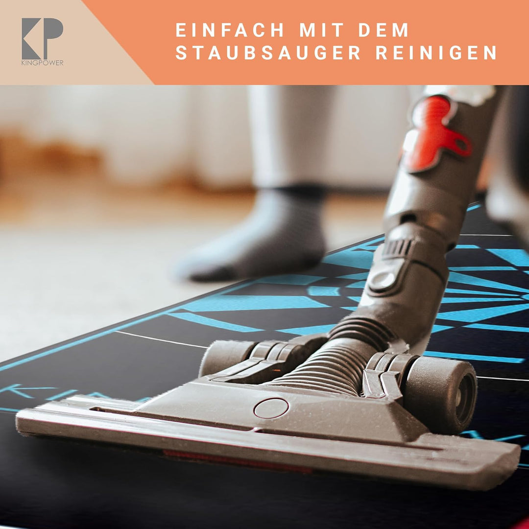 Kingpower Dartteppich mit Abwurflinie, Dart Zubehör mit Motiv, Dartmatte mit Oche, pflegeleichter Te