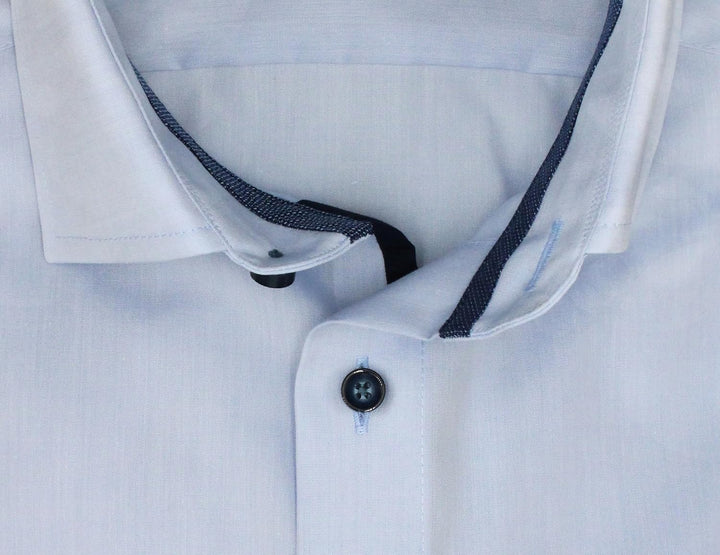 OLYMP Herren Businesshemd Langarm Luxor,Einfarbig,modern fit,Global Kent 48 Grosse Grössen Bleu 11,