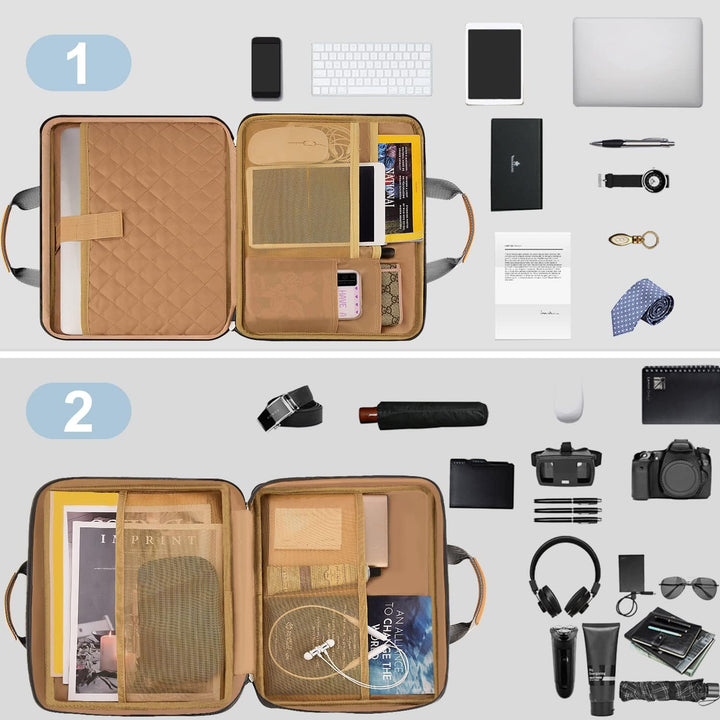 Schlank und Erweiterbar 15 15,6 16 Zoll Laptop Hülle Tasche mit Griff Riemen, Stossfeste Wasserdicht