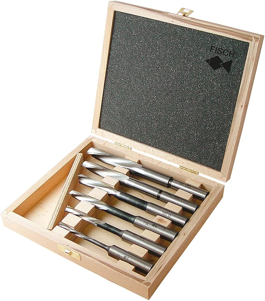 Langlochbohrer Set 6-tlg. - gedrehte Ausführung - linkslaufend Ø 6-16 mm, Schaft 13 mm in einer Holz